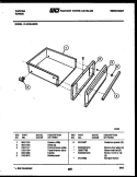 DRAWER PARTS Diagram and Parts List for 31-2239-00-05  Tappan Range
