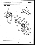 BLOWER AND DRIVE PARTS Diagram and Parts List for DG350RXW2  Frigidaire Dryer