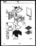 BODY PARTS Diagram and Parts List for GF630RXD4  Frigidaire Range