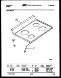 Part Location Diagram of 08012520 Frigidaire COOKTOP - WHEAT