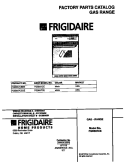 COVER Diagram and Parts List for FGB557CEBE  Frigidaire Wall Oven
