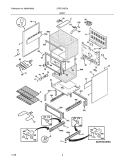 BODY Diagram and Parts List for CFEF372EC4  Frigidaire Range