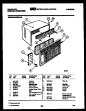 CABINET PARTS Diagram and Parts List for MH208G1QA  Kelvinator Air Conditioner