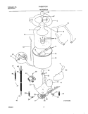 WSHR MTR, HOSE Diagram and Parts List for FWSB67RGS0  Frigidaire Washer