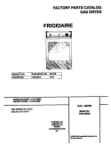COVER Diagram and Parts List for FDG436RES2  Frigidaire Dryer