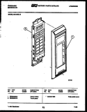 CONTROL PANEL Diagram and Parts List for MC1335L2  Frigidaire Microwave