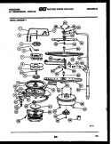 MOTOR PUMP PARTS Diagram and Parts List for DW3400PW1  Frigidaire Dishwasher
