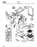 BODY Diagram and Parts List for FGF379WESD  Frigidaire Range