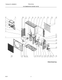 RECOMMENDED SPARE PARTS Diagram and Parts List for FRS184YC20  Frigidaire Air Conditioner