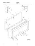 DOOR Diagram and Parts List for CFC13M5AW5  Uni Freezer