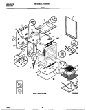 BODY Diagram and Parts List for TEF355BCDA  Tappan Range