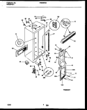 CABINET PARTS Diagram and Parts List for FRS20NRAD3  Frigidaire Refrigerator