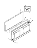 DOOR Diagram and Parts List for MFC05M3BW2  Tappan Freezer