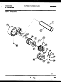 BLOWER AND DRIVE PARTS Diagram and Parts List for FDG216RBS0  Frigidaire Dryer