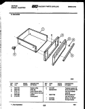 DRAWER PARTS Diagram and Parts List for 31-2649-23-04  Tappan Range