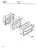 DOOR Diagram and Parts List for MGF345CESE  Frigidaire Range