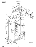 CABINET Diagram and Parts List for MRT15CNEZA  Frigidaire Refrigerator