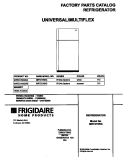 COVER Diagram and Parts List for MRT21NSGD2  Frigidaire Refrigerator