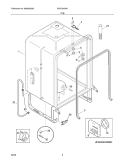 Part Location Diagram of 154729502 Frigidaire TUB Assembly