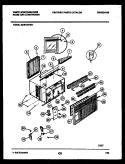 CABINET PARTS Diagram and Parts List for MAS183P2A1  Frigidaire Air Conditioner