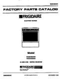 COVER Diagram and Parts List for FES354BABC  Frigidaire Range