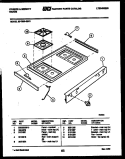 COOKTOP PARTS Diagram and Parts List for 30-7989-23-01  Tappan Range
