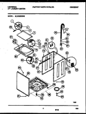 CABINET PARTS Diagram and Parts List for MLXG62RBW0  Tappan Washer Dryer Combo