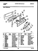 BACKGUARD Diagram and Parts List for CE303VP2H01  Frigidaire Range