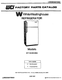 COVER Diagram and Parts List for RT194KCD0  Frigidaire Refrigerator