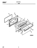 DOOR Diagram and Parts List for MGF316WFSA  Frigidaire Range