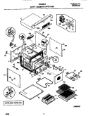UPPER BODY Diagram and Parts List for FEB398CEBC  Frigidaire Wall Oven