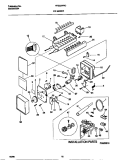 ICE MAKER Diagram and Parts List for FRS22WRCD2  Frigidaire Refrigerator