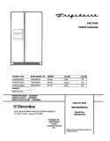 COVER Diagram and Parts List for FRS23HF5AQ1  Frigidaire Refrigerator