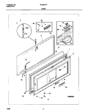 DOOR Diagram and Parts List for FFC20D7HW1  Frigidaire Freezer
