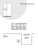 COVER Diagram and Parts List for FRS26KF6EMK  Frigidaire Refrigerator