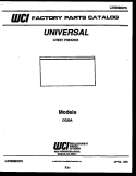 COVER Diagram and Parts List for CG20A  Frigidaire Freezer