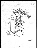 CABINET PARTS Diagram and Parts List for 95-1781-23-01  Tappan Refrigerator