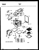 BODY PARTS Diagram and Parts List for GF690RXD1  Frigidaire Range
