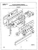 BACKGUARD Diagram and Parts List for MEF322BGWC  Uni Range