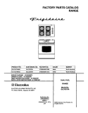 COVER Diagram and Parts List for GLCS376ASC  Frigidaire Range