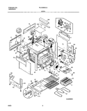 BODY Diagram and Parts List for PLCS389DCA  Frigidaire Range