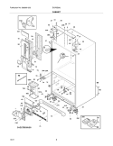CABINET Diagram and Parts List for EI27BS26JB5  Electrolux Refrigerator