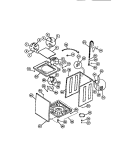 CABINET, TOP PANEL, BASE Diagram and Parts List for WDSDLW0  Frigidaire Washer