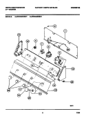 CONSOLE & CONTROLS Diagram and Parts List for WWX645RBD1  Frigidaire Washer