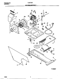 MOTOR / BLOWER / BELT Diagram and Parts List for FLSE72GCS3  Frigidaire Washer Dryer Combo
