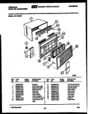 CABINET PARTS Diagram and Parts List for AW11NT6N1  Frigidaire Air Conditioner