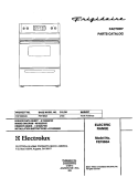 COVER Diagram and Parts List for FEF365ASC  Frigidaire Range