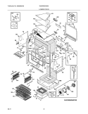 LOWER OVEN Diagram and Parts List for E30EW8CGSS5  Electrolux Wall Oven