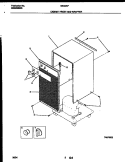 CABINET FRONT AND WRAPPER Diagram and Parts List for WED25P3  Frigidaire Dehumidifier