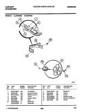 FAN Diagram and Parts List for CDH40E4  Frigidaire Dehumidifier